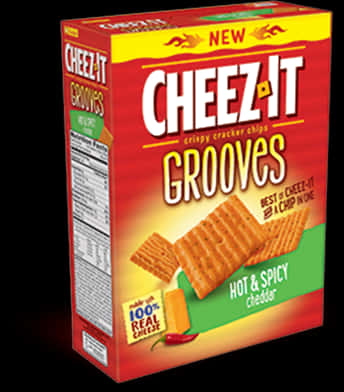 Cheez It Grooves Hotand Spicy Box PNG image