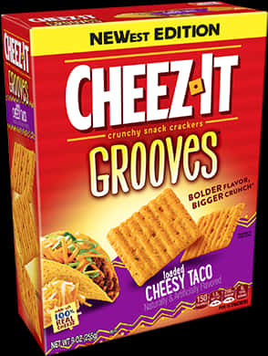 Cheez It Grooves Loaded Cheesy Taco Box PNG image