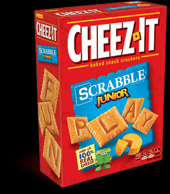 Cheez It Scrabble Junior Edition Box PNG image