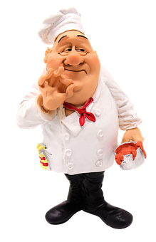 Chef_ Figurine_ Gesture PNG image