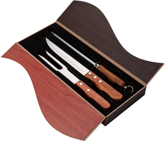 Chef Knife Setin Box PNG image
