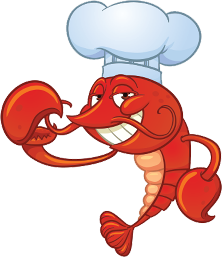 Chef Lobster Cartoon Character PNG image