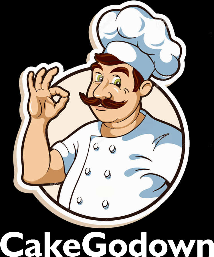 Chef Logo Cake Godown PNG image