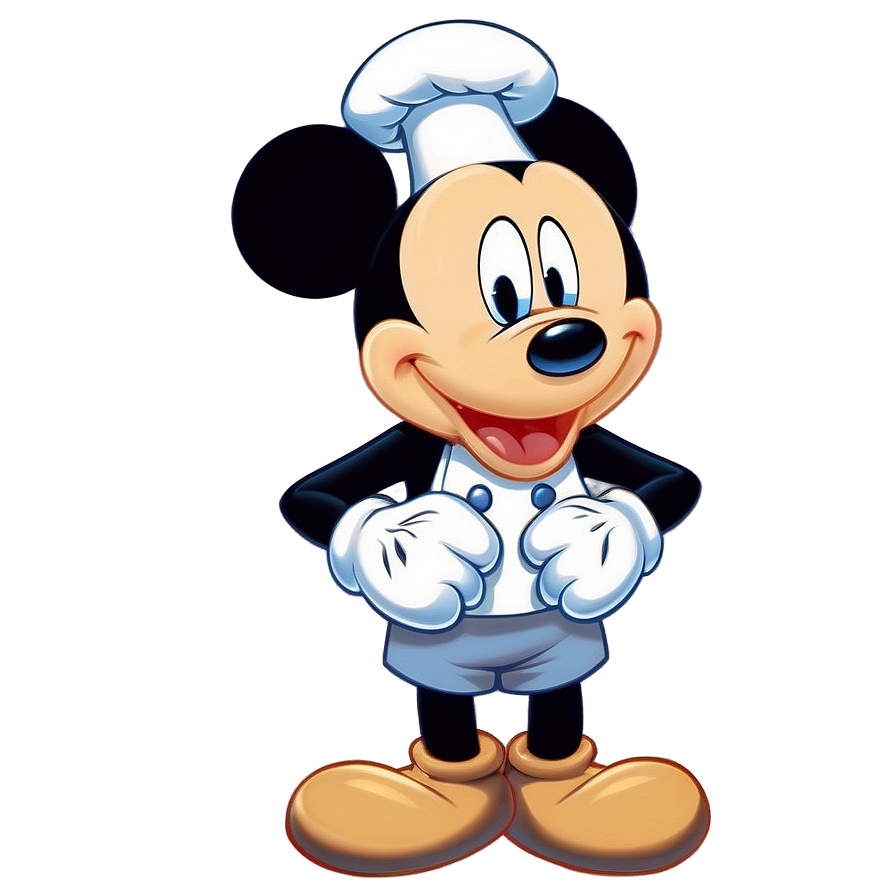 Chef Mickey Mouse Cooking Png Nvq PNG image