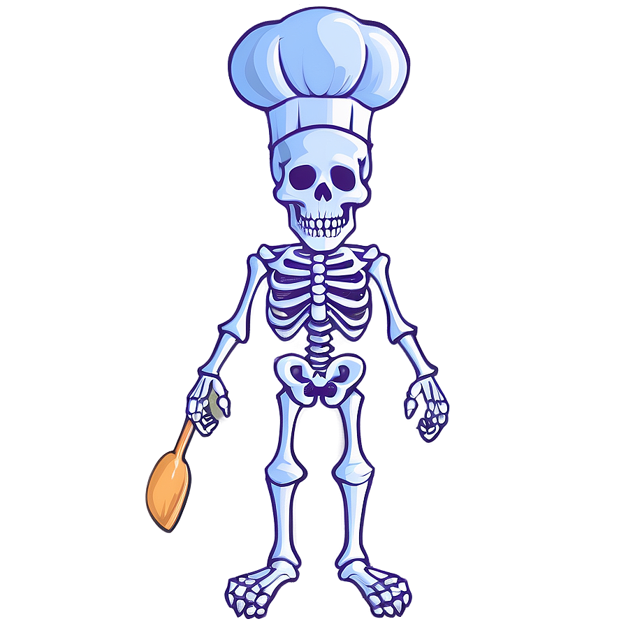 Chef Skeleton Cartoon Png Cou PNG image