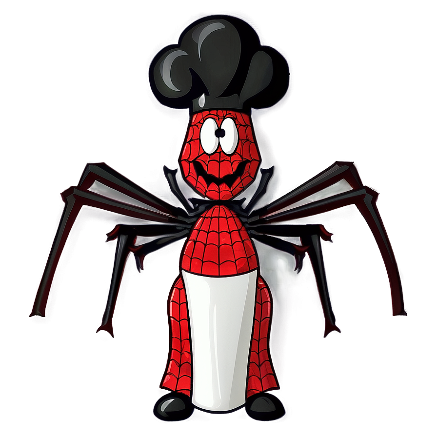 Chef Spider Cartoon Png Qwg PNG image