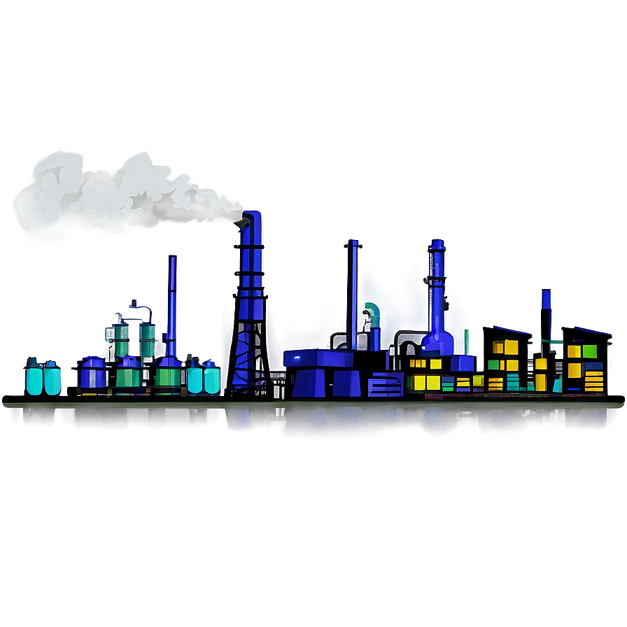 Chemical Pollution Factory Png 06212024 PNG image