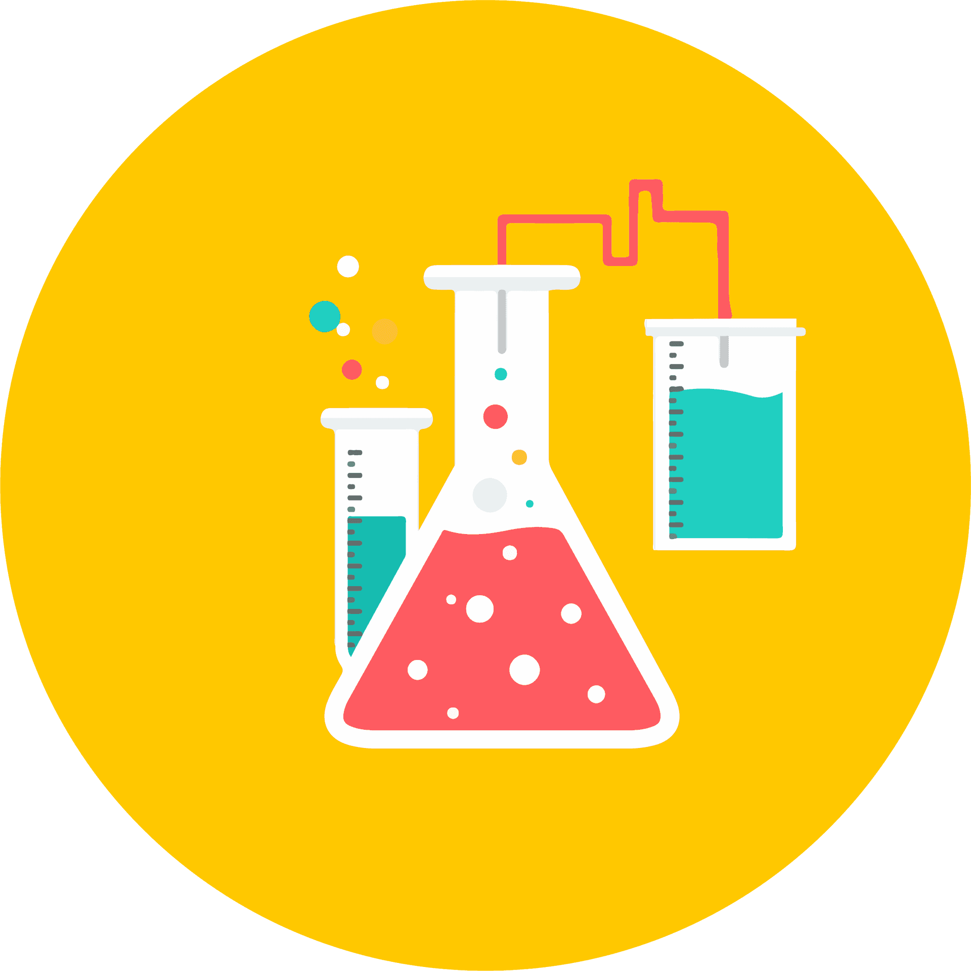 Chemistry Lab Experiment Vector PNG image