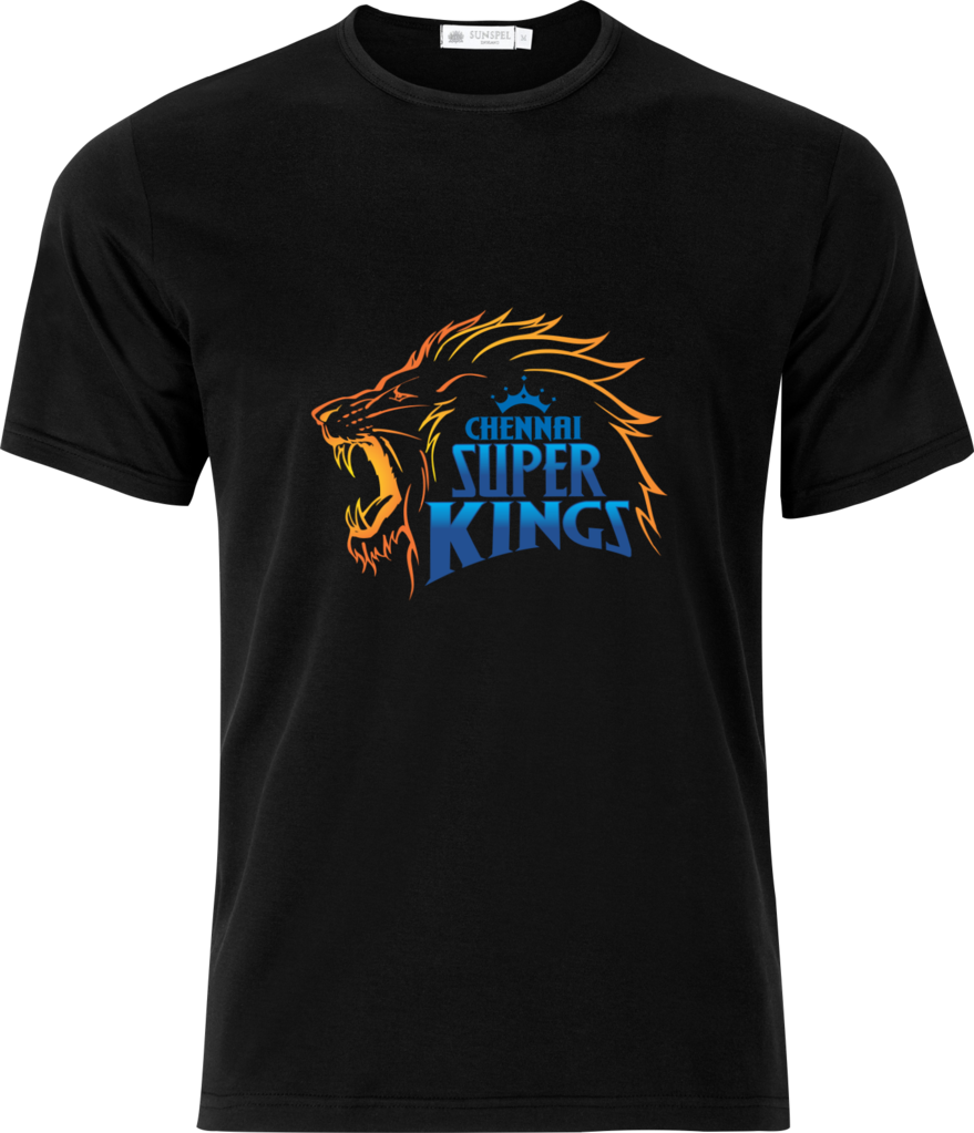 Chennai Super Kings T Shirt Design PNG image