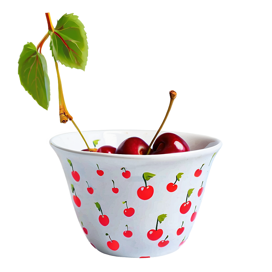 Cherries In Bowl Png 05212024 PNG image