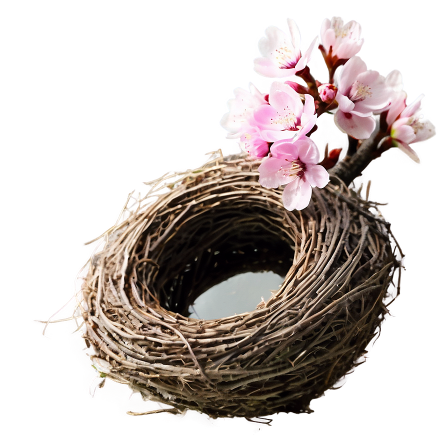 Cherry Blossom And Bird Nest Png Fud11 PNG image