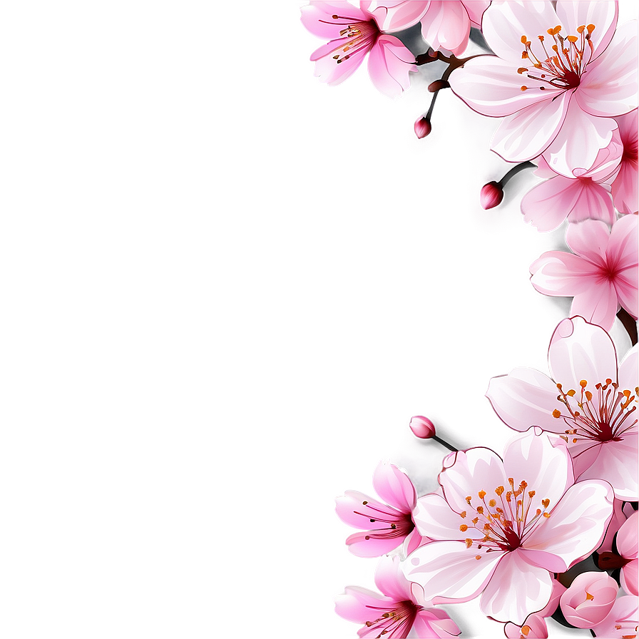 Cherry Blossom Border Png 88 PNG image