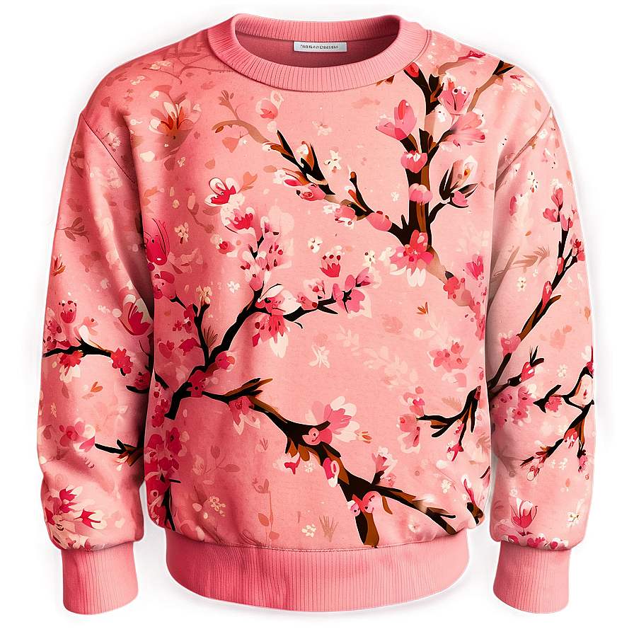 Cherry Blossom Pink Sweater Png 80 PNG image