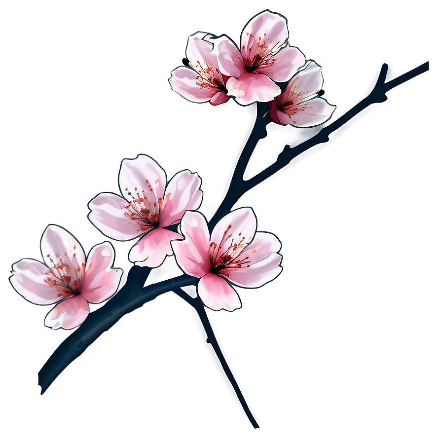 Cherry Blossom Tattoo Png 05042024 PNG image