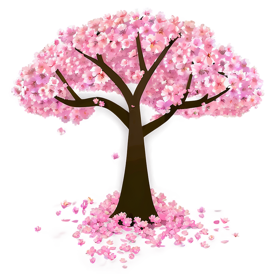Cherry Blossom Tree Illustration Png 05032024 PNG image