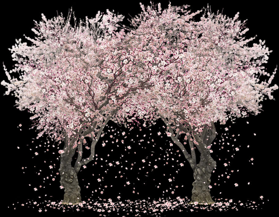 Cherry Blossom Treein Full Bloom PNG image