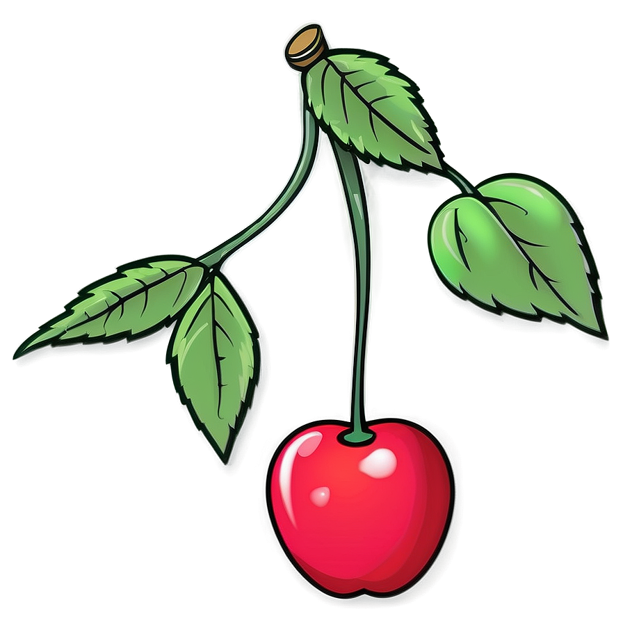 Cherry Bomb In Comic Style Png 81 PNG image