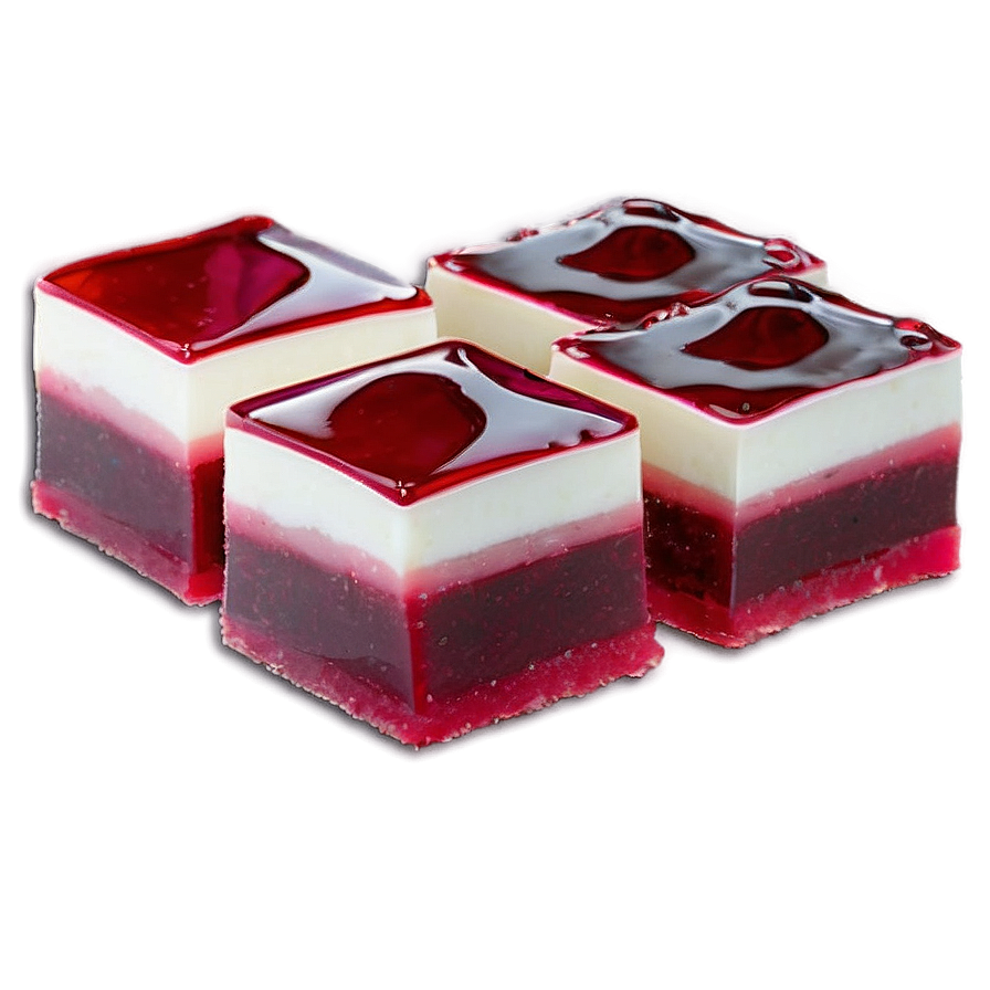 Cherry Jello Squares Png 06132024 PNG image