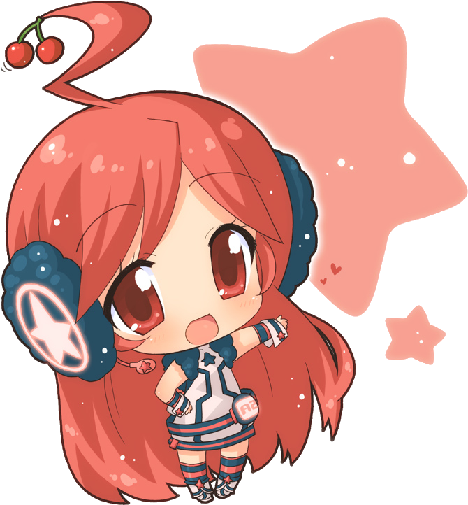 Cherry Star Chibi Character.png PNG image