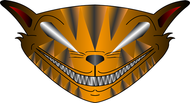 Cheshire Cat Grin Graphic PNG image