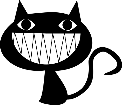 Cheshire Cat Smile Graphic PNG image