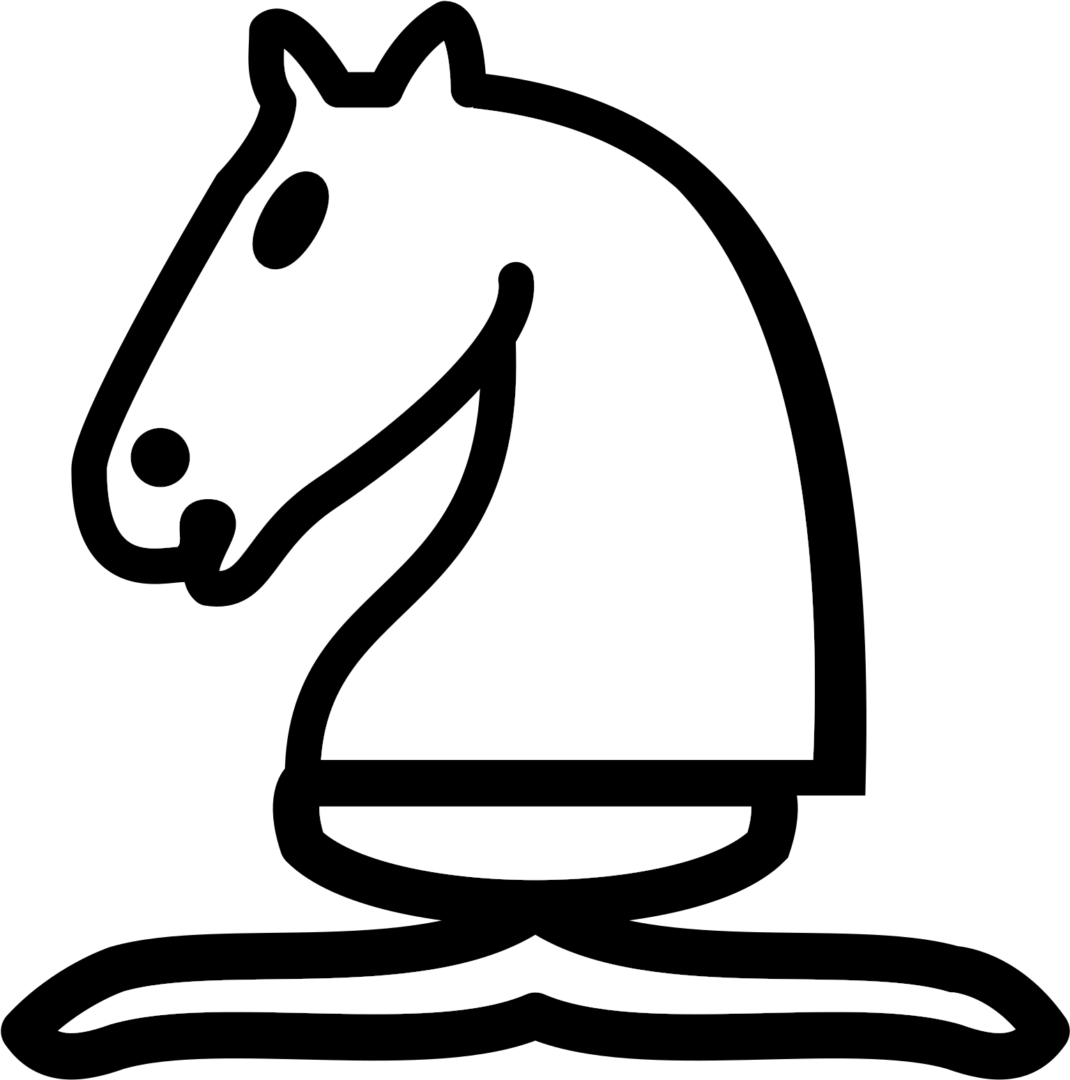 Chess Knight Piece Icon PNG image