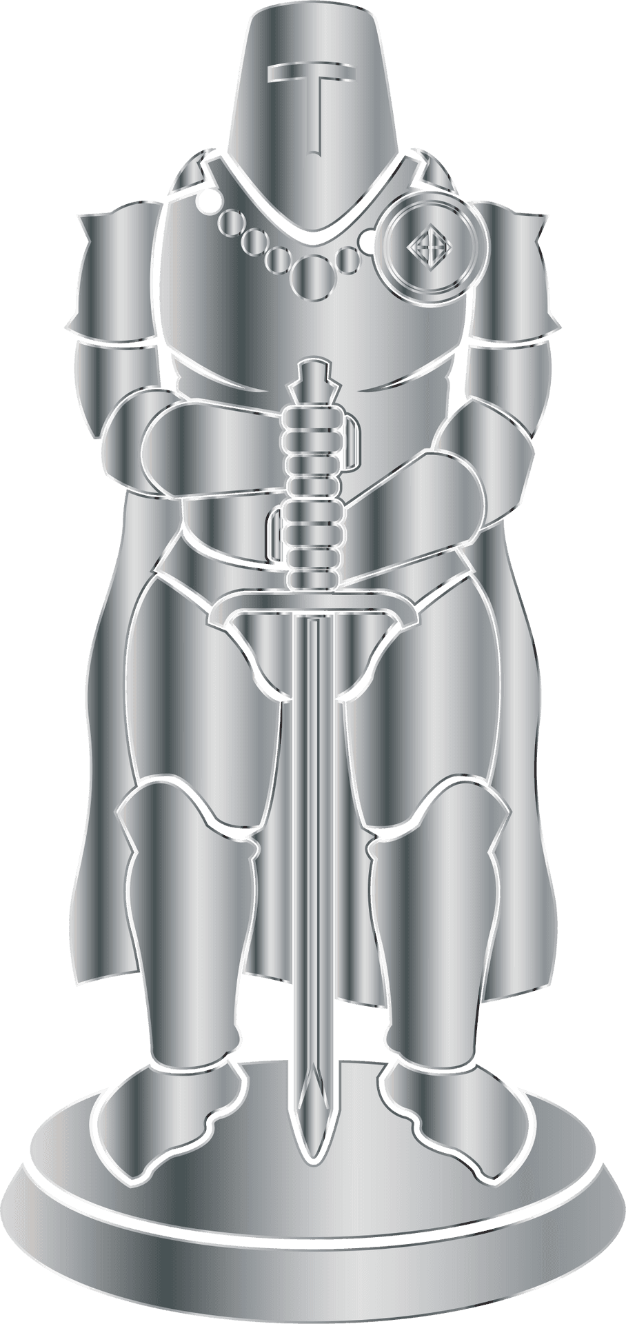 Chess Knight Piece3 D Model PNG image