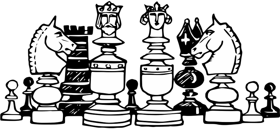 Chess Pieces Vector Illustration PNG image