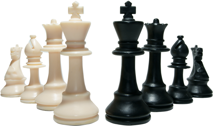 Chess Pieces Whiteand Black PNG image