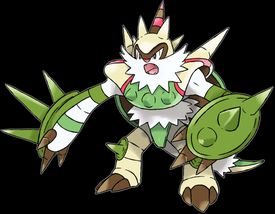 Chestnaught Pokemon Artwork PNG image