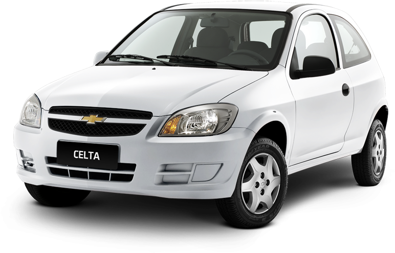 Chevrolet Celta Compact Car White Background PNG image