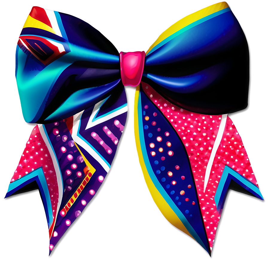 Chevron Cheer Bow Png Pdj72 PNG image