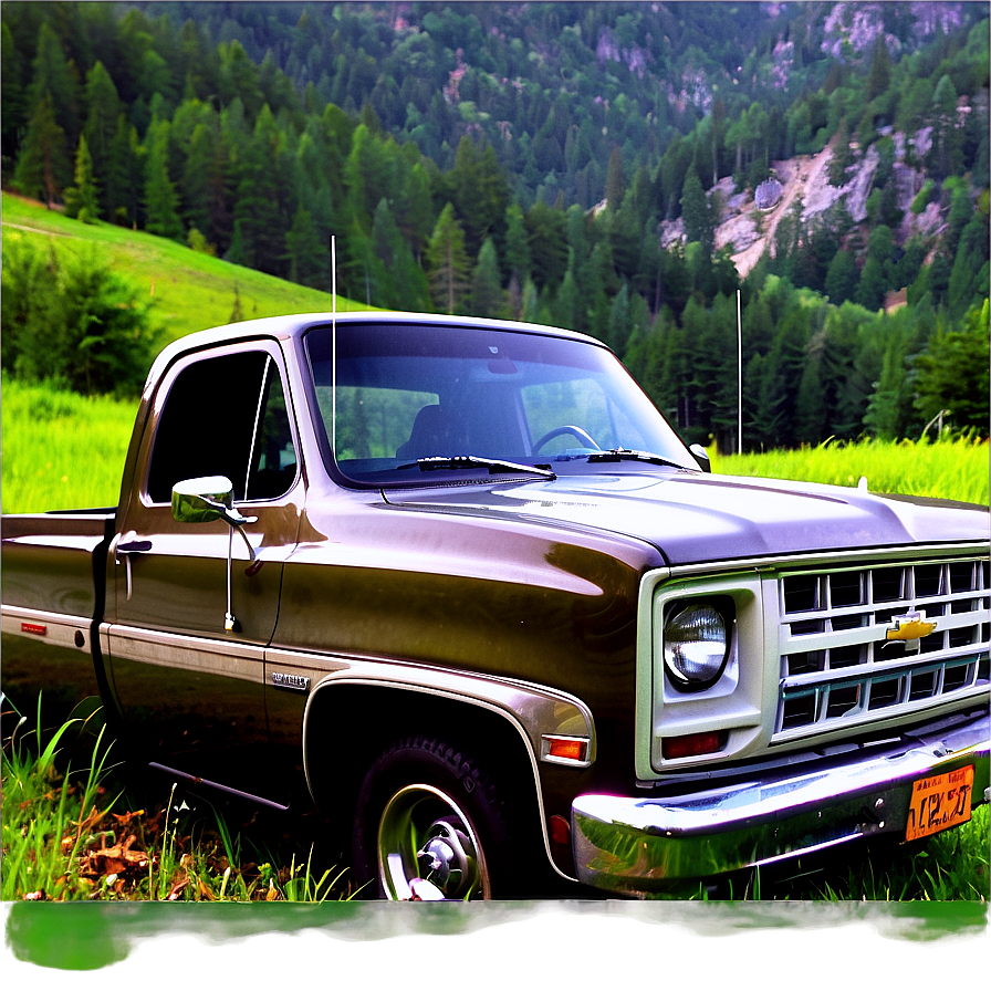 Chevy Truck In Nature Png 06272024 PNG image