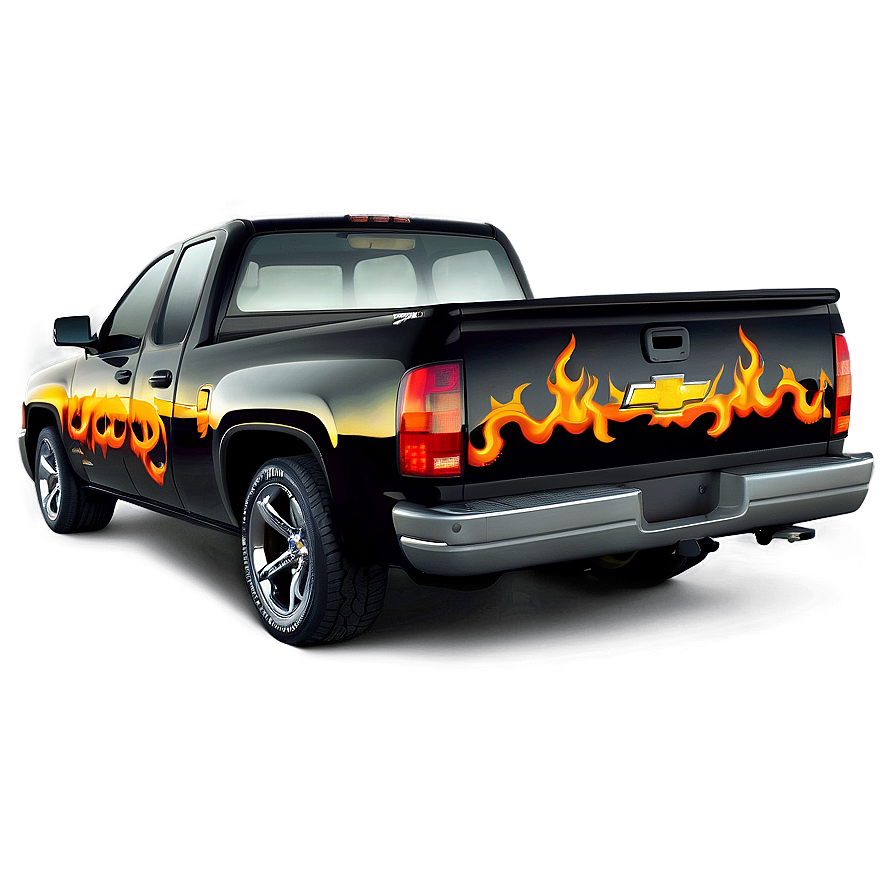 Chevy Truck With Flames Png Xdb46 PNG image