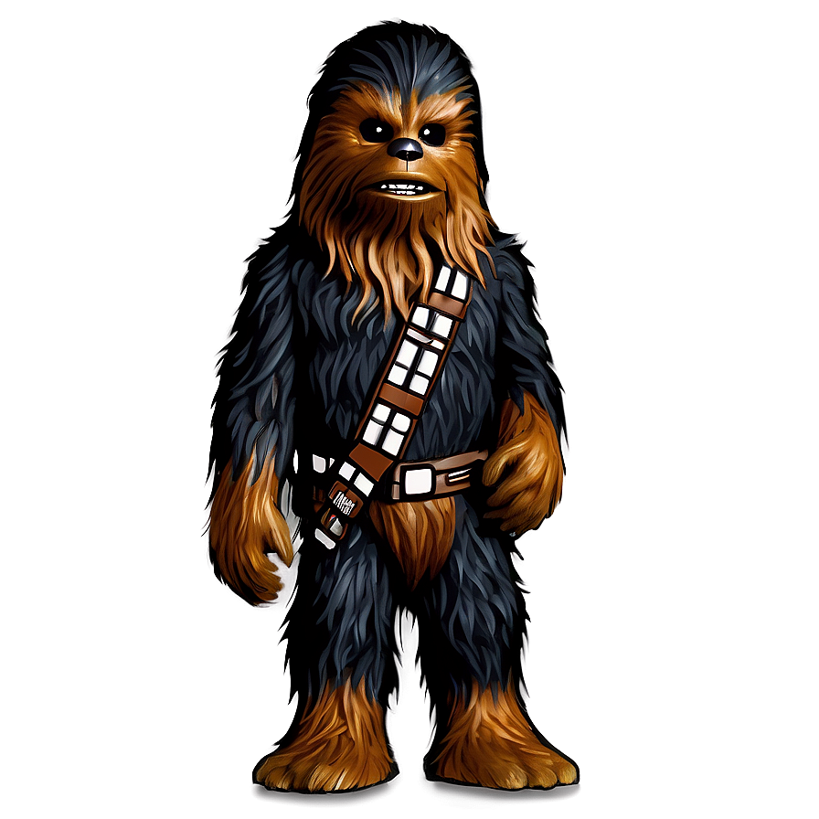 Chewbacca Black And White Png 06202024 PNG image