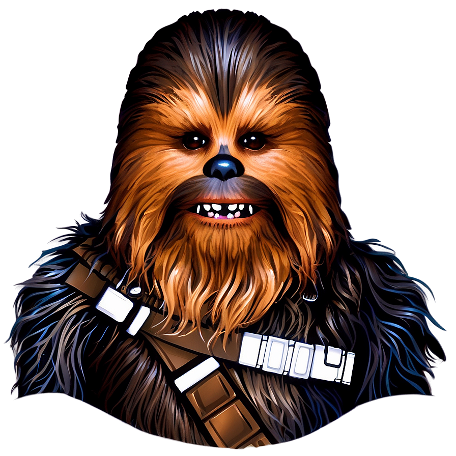 Chewbacca Movie Poster Art Png 06202024 PNG image