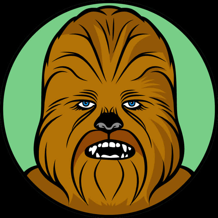 Chewbacca Vector Portrait PNG image