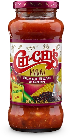 Chi Chis Black Bean Corn Salsa Jar PNG image