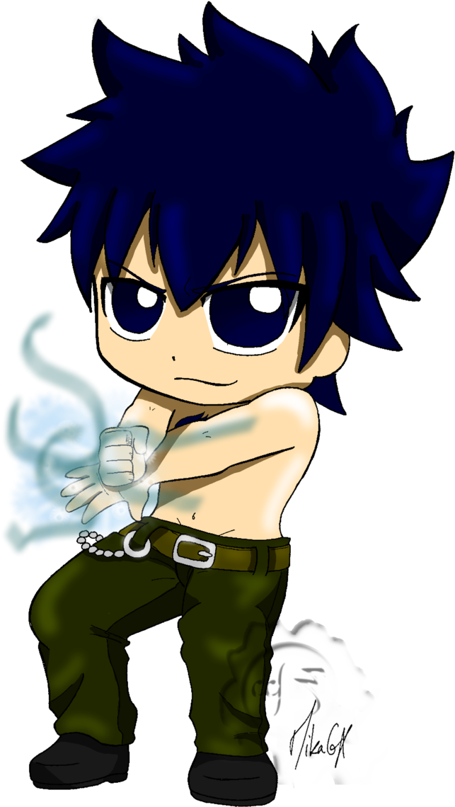 Chibi_ Blue Haired_ Character PNG image