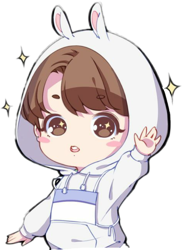 Chibi_ Character_in_ Bunny_ Hoodie PNG image