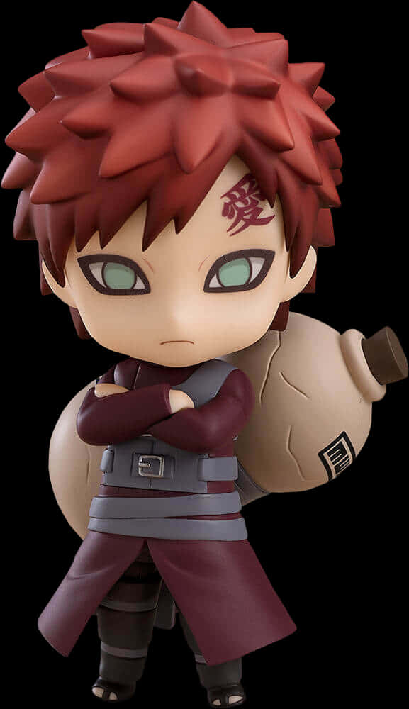 Chibi Gaara Figure Naruto Series PNG image