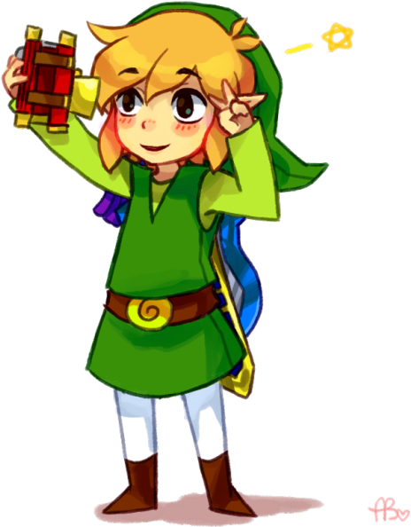 Chibi Linkwith Lantern PNG image