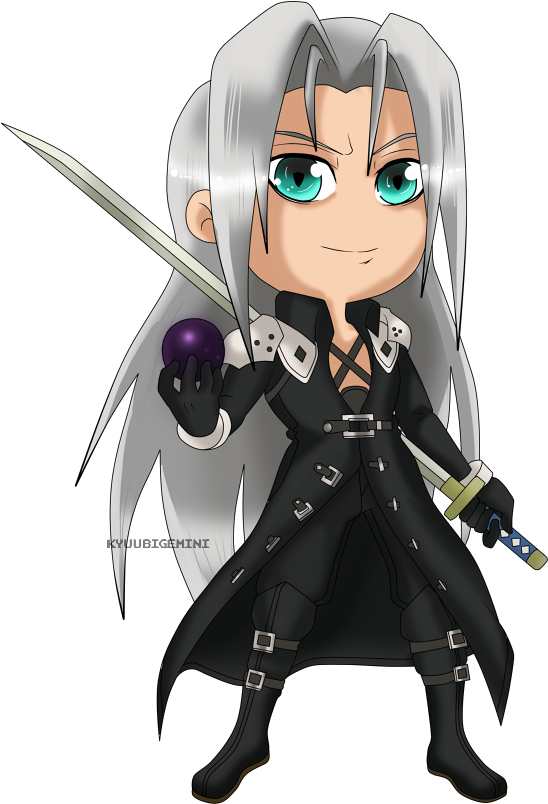 Chibi Sephiroth Fan Art PNG image