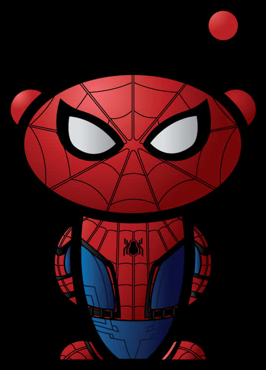 Chibi Spiderman Clipart PNG image