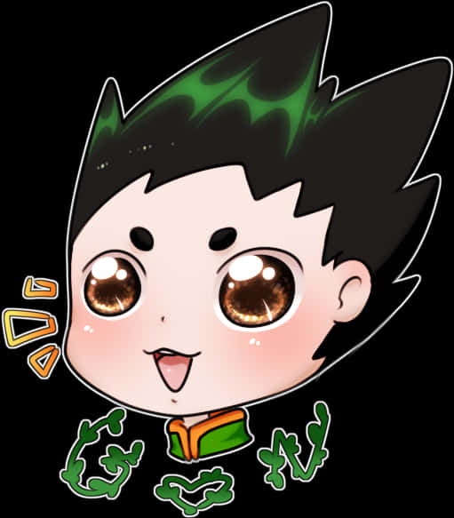 Chibi Style Anime Character PNG image