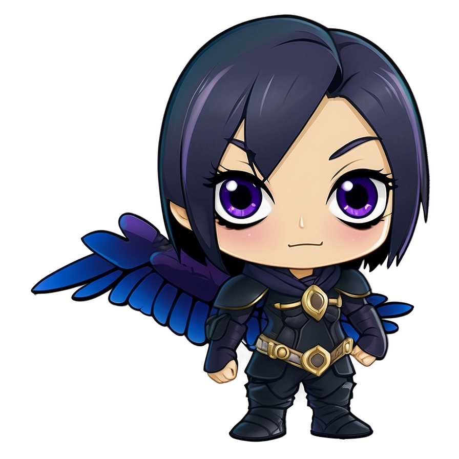 Chibi Style Raven Png Gyq80 PNG image