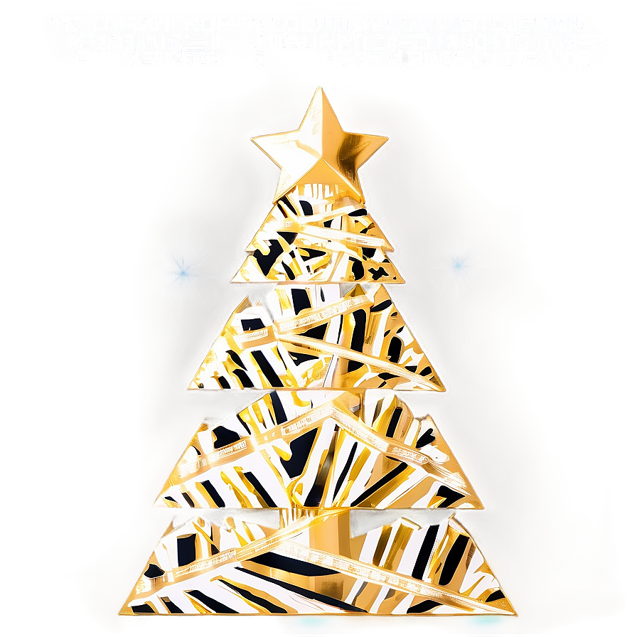 Chic Gold Christmas Tree Decorating Tips Png Eyk35 PNG image