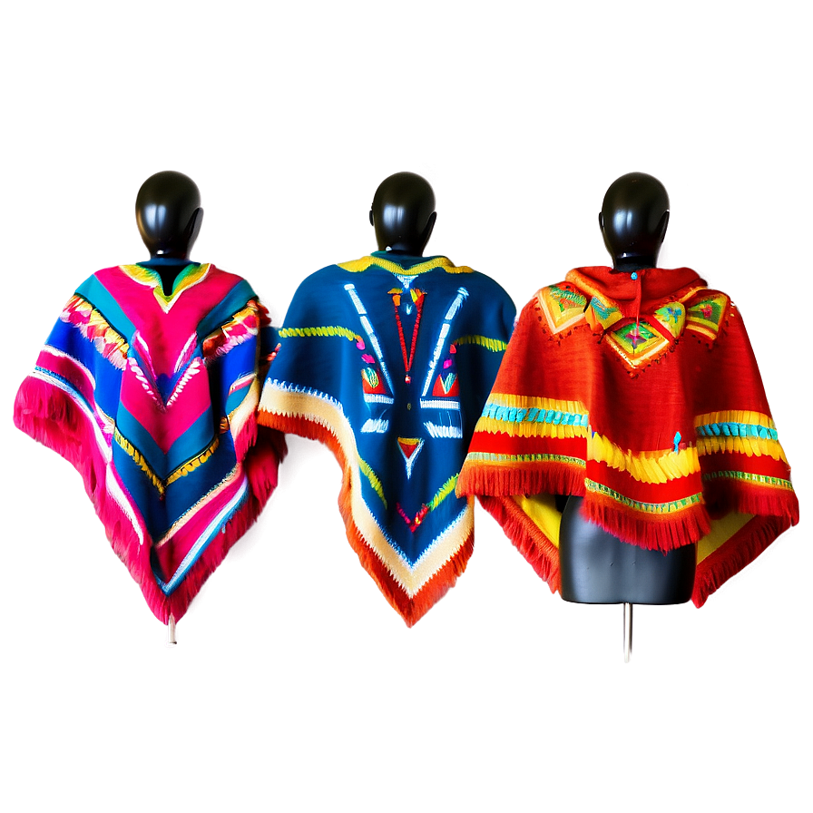 Chic Mexican Poncho Attire Png 98 PNG image