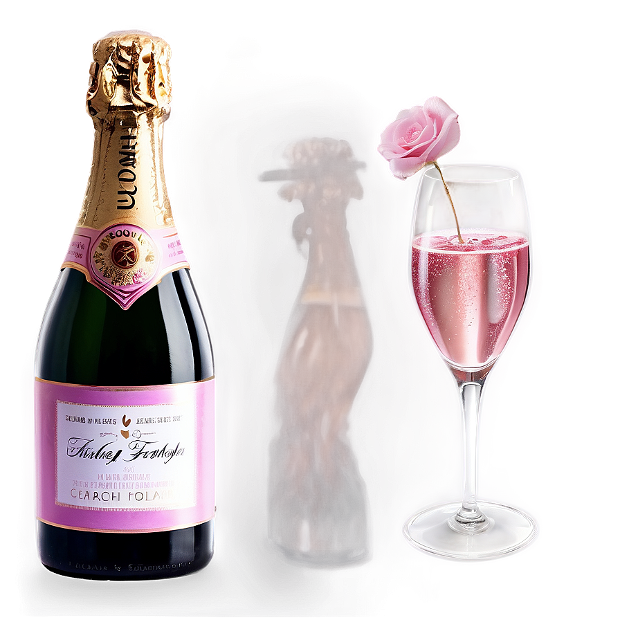 Chic Pink Champagne Toasting Png 73 PNG image