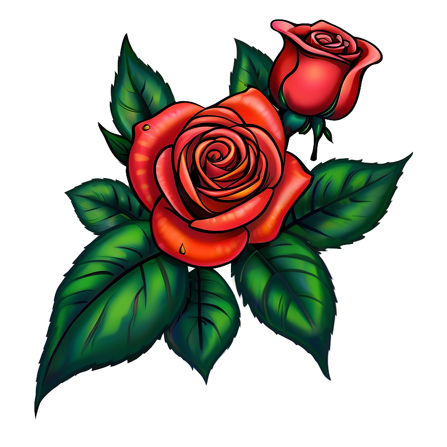 Chic Rose Tattoo Concept Png 25 PNG image